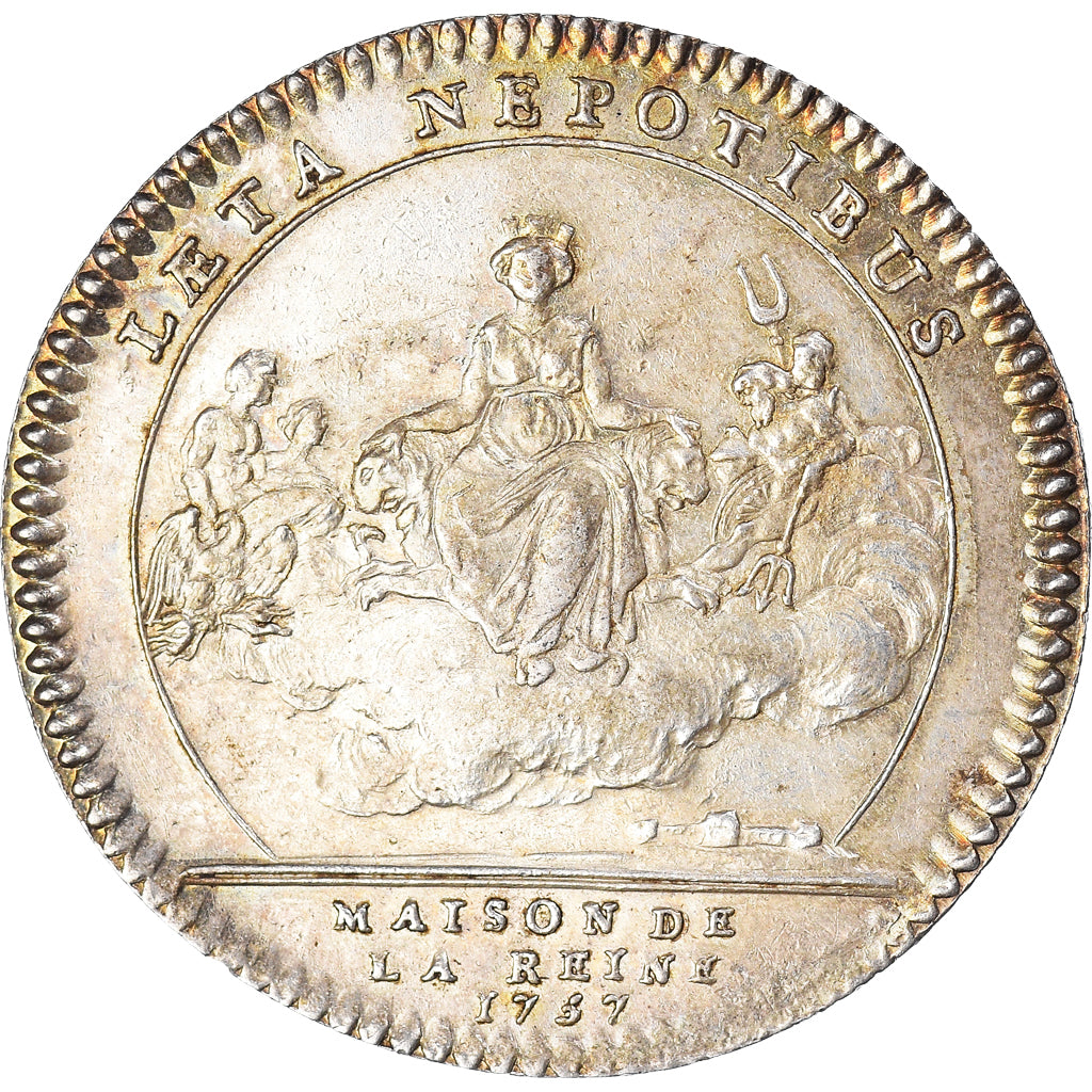 Francia, ficha, Royal, Maison de la Reine, Marie Lesczinska, 1757, BB+, Argento