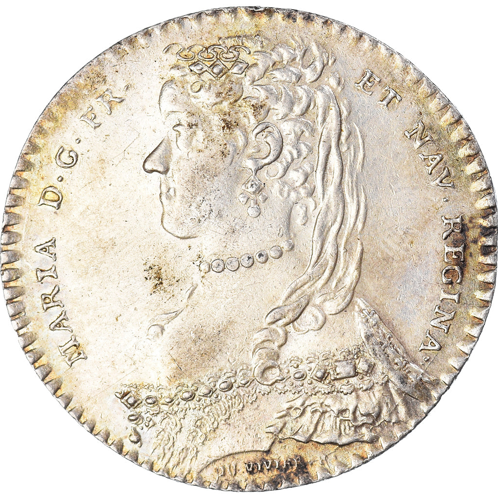 Francja, Token, Królewskie, Maison de la Reine, Marie Lesczinska, 1757