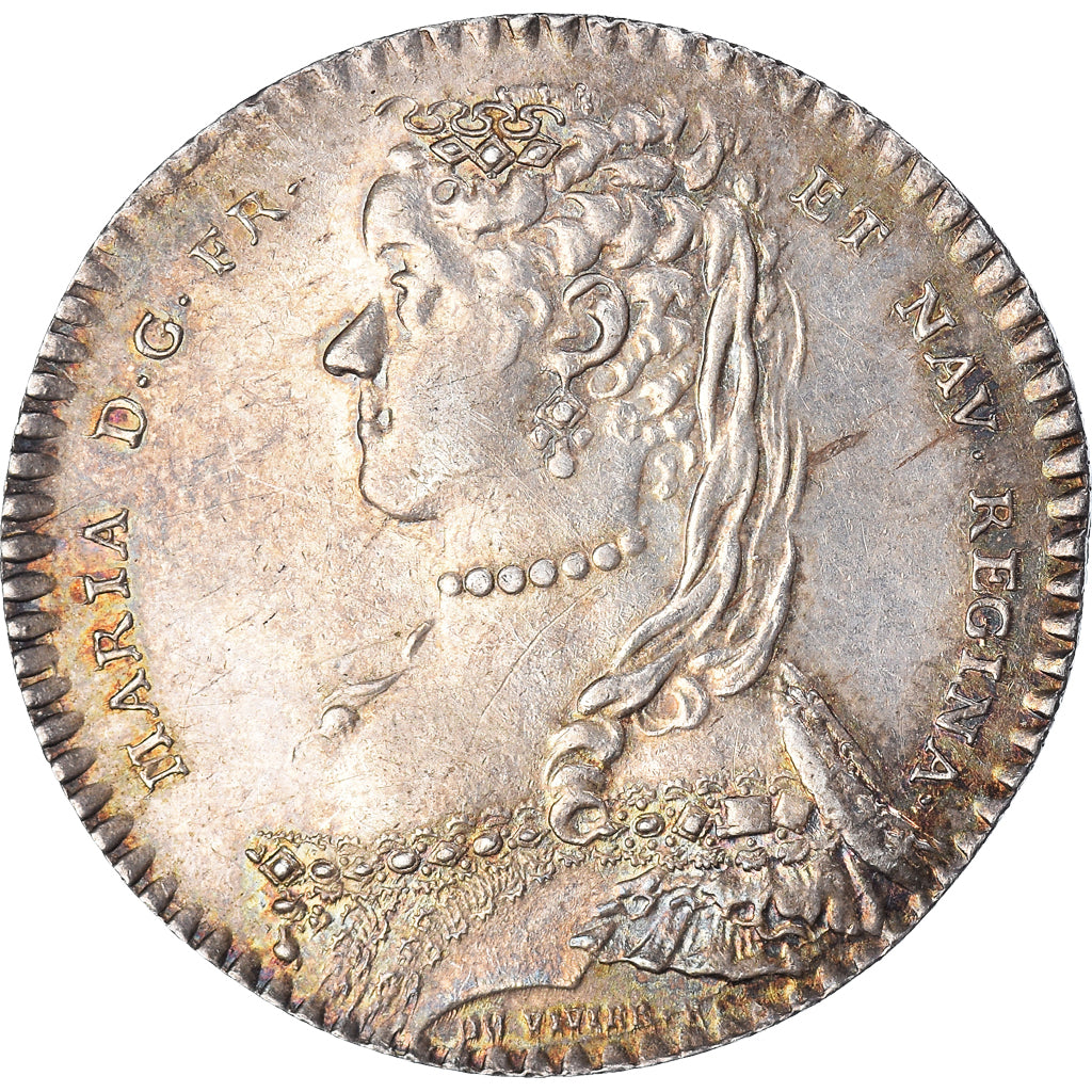 França, Token, Monarquia, Maison de la Reine, Marie Lesczinska, 1757