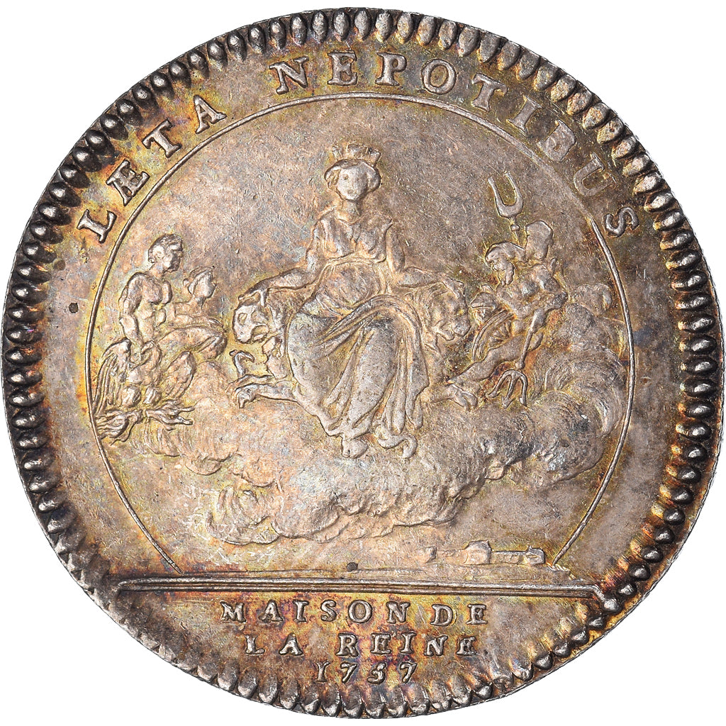 França, Token, Monarquia, Maison de la Reine, Marie Lesczinska, 1757