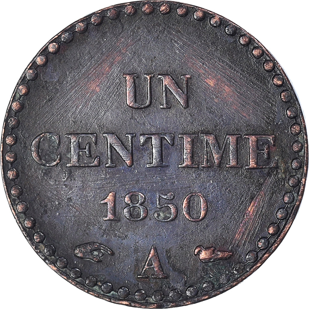 Coin, France, Dupré, Centime, 1850, Paris, VF(30-35), Bronze, KM:754