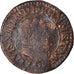 Coin, France, Louis XIII, Double Tournois, 1615, Lyon, VF(20-25), Copper