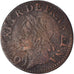 Monnaie, France, Louis XIII, Double tournois de Warin, 1642, TB+, Cuivre