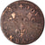 Moneda, Francia, Louis XIII, Double tournois de Warin, 1642, BC+, Cobre