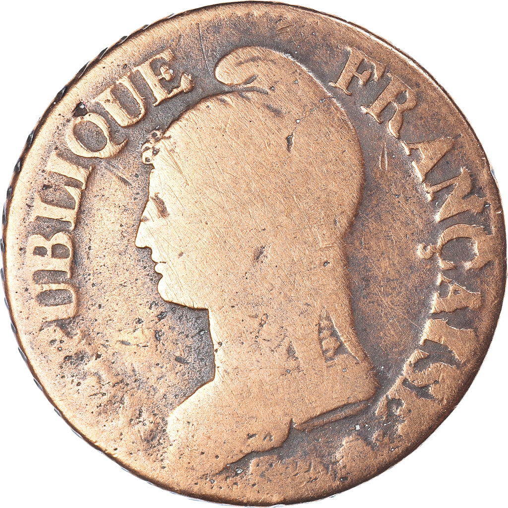 Munten, Frankrijk, Dupré, 5 Centimes, AN 7/5, Paris, FR, Bronzen, KM:640.1