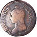 Moneta, Francia, Dupré, Decime, AN 8, Bordeaux, MB, Bronzo, KM:644.8