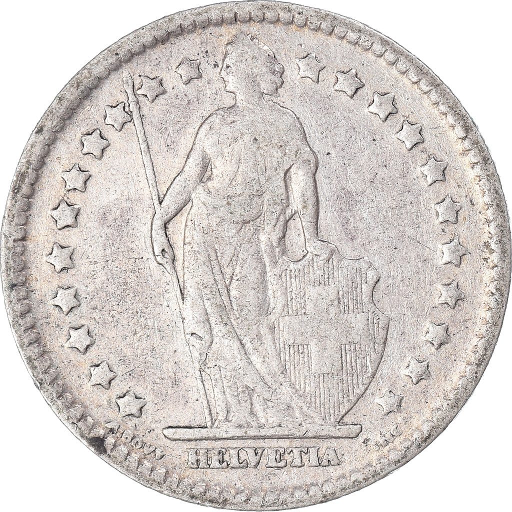 Coin, Switzerland, Franc, 1921, Bern, VF(30-35), Silver, KM:24