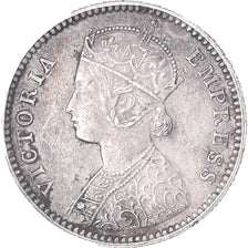 Coin, INDIA-BRITISH, Victoria, 1/4 Rupee, 1882, Bombay, EF(40-45), Silver