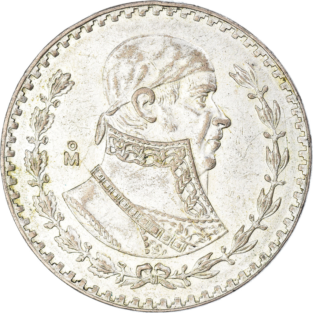 Coin, Mexico, Peso, 1957, Mexico City, EF(40-45), Silver, KM:459