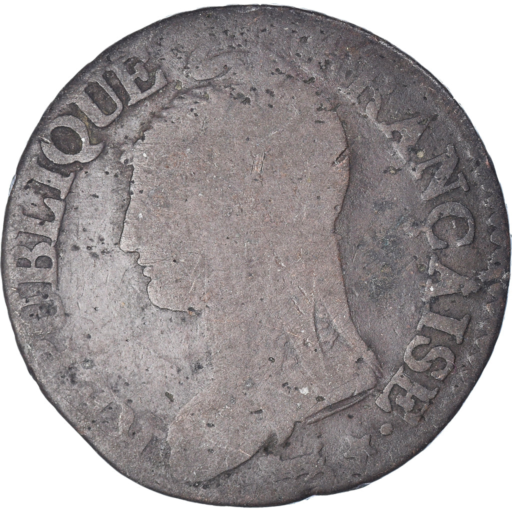 Moneta, Francja, Dupré, 5 Centimes, AN 7, Strasbourg, F(12-15), Brązowy