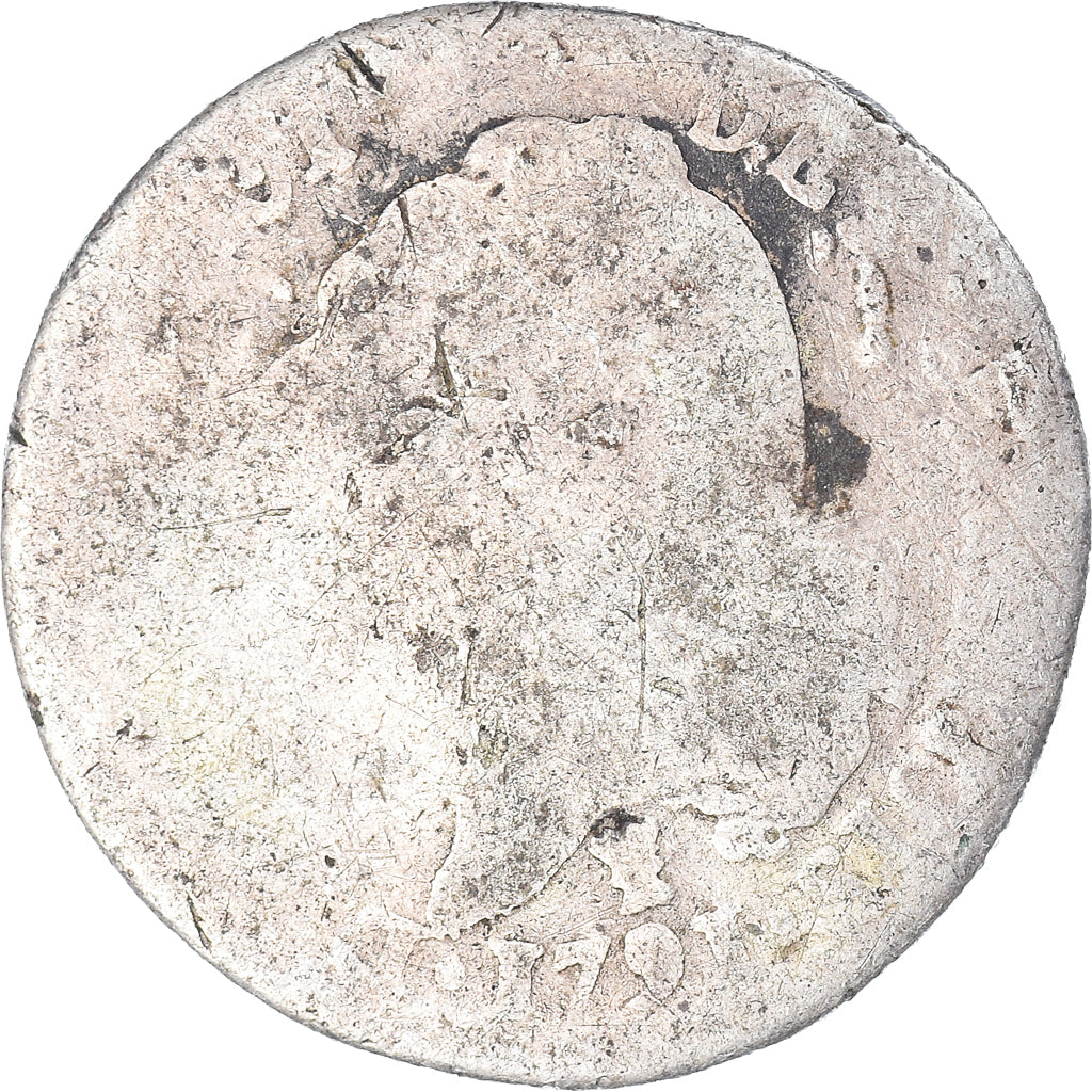 Coin, France, Louis XVI, 15 Sols, 1791 / AN 3, VG(8-10), Silver, Gadoury:36