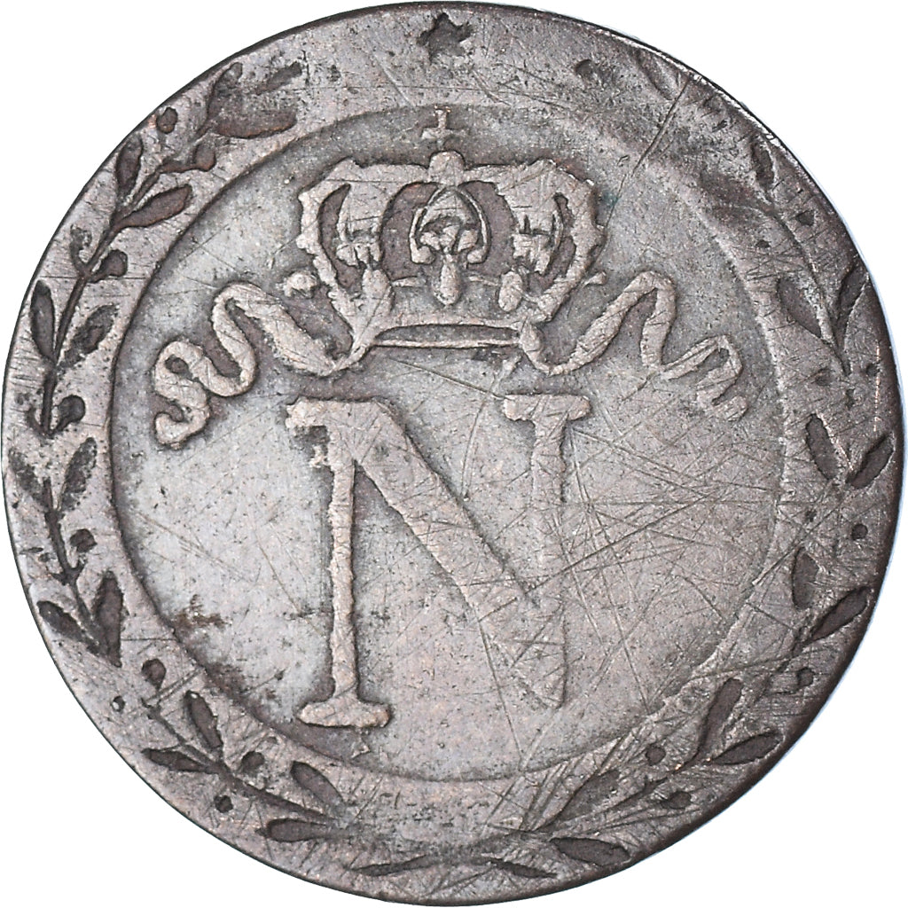 Monnaie, France, Napoleon I, 10 Centimes, 1808-1809, Paris, TB+, Billon