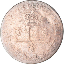 Monnaie, France, Louis XIV, XXX Deniers aux 2 L couronnés, 30 Deniers, 1711