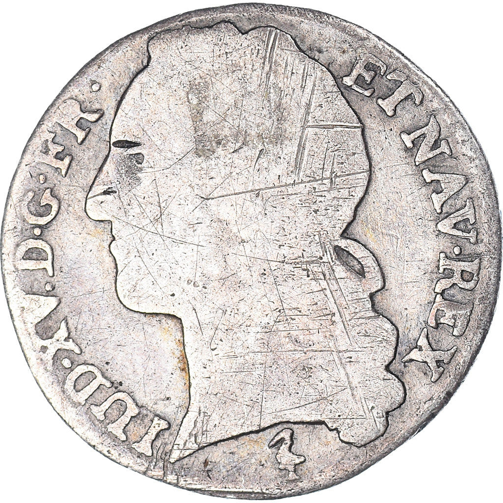 Moeda, França, Louis XV, 1/10 Écu au bandeau, 1744 ou 1745 ?, Lille