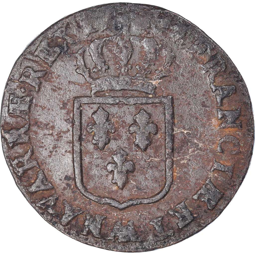 Monnaie, France, Louis XVI, Sol ou sou, Sol, 1783, Metz, TB+, Cuivre