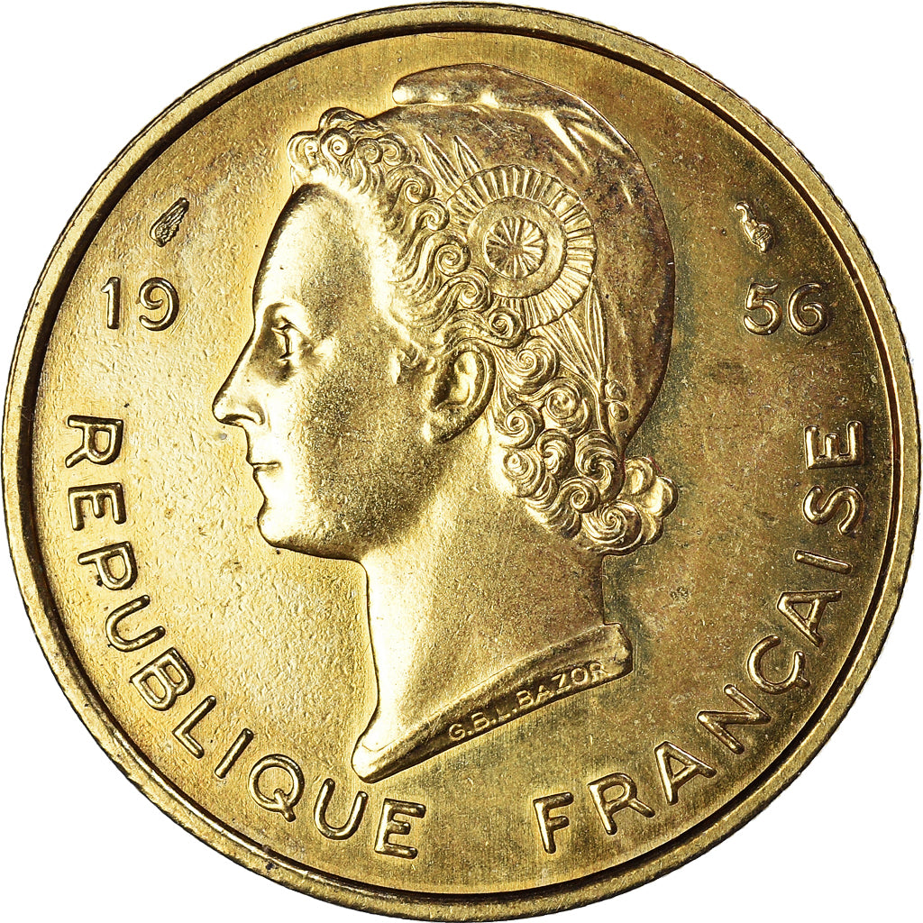 Moneta, Africa occidentale francese, 25 Francs, 1956, Paris, ESSAI, SPL