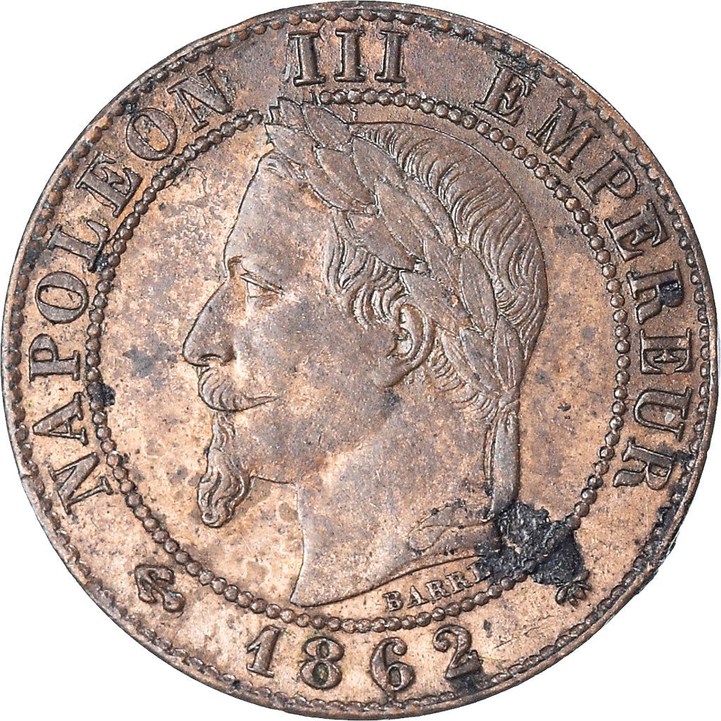 Moeda, França, Napoleon III, Napoléon III, Centime, 1862, Paris, EF(40-45)