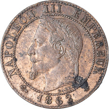 Moeda, França, Napoleon III, Napoléon III, Centime, 1862, Paris, EF(40-45)