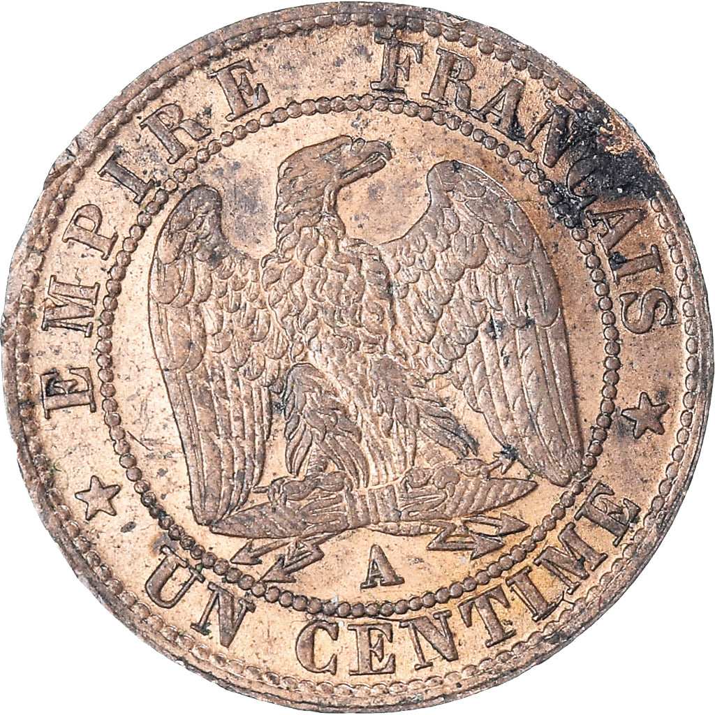 Moeda, França, Napoleon III, Napoléon III, Centime, 1862, Paris, EF(40-45)