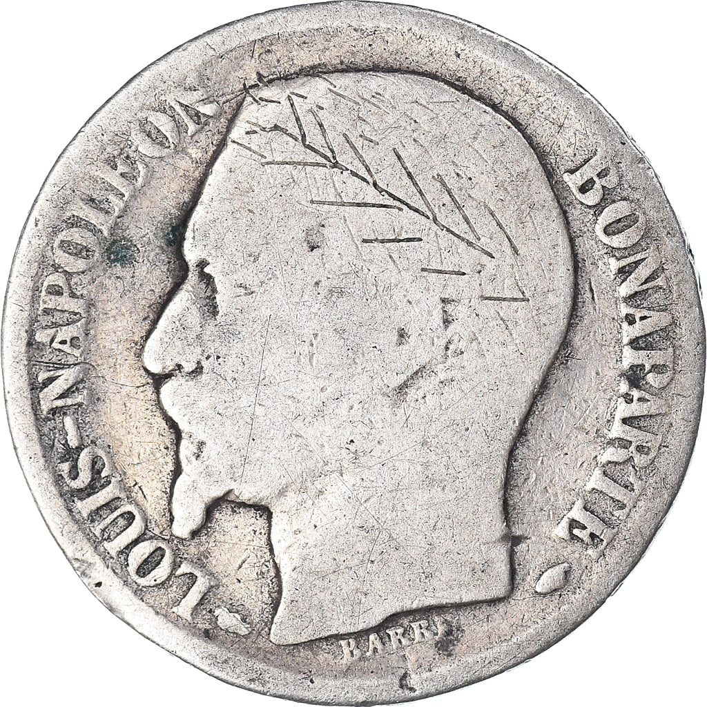 Moeda, França, Napoleon III, Napoléon III, Franc, 1852, Paris, F(12-15)