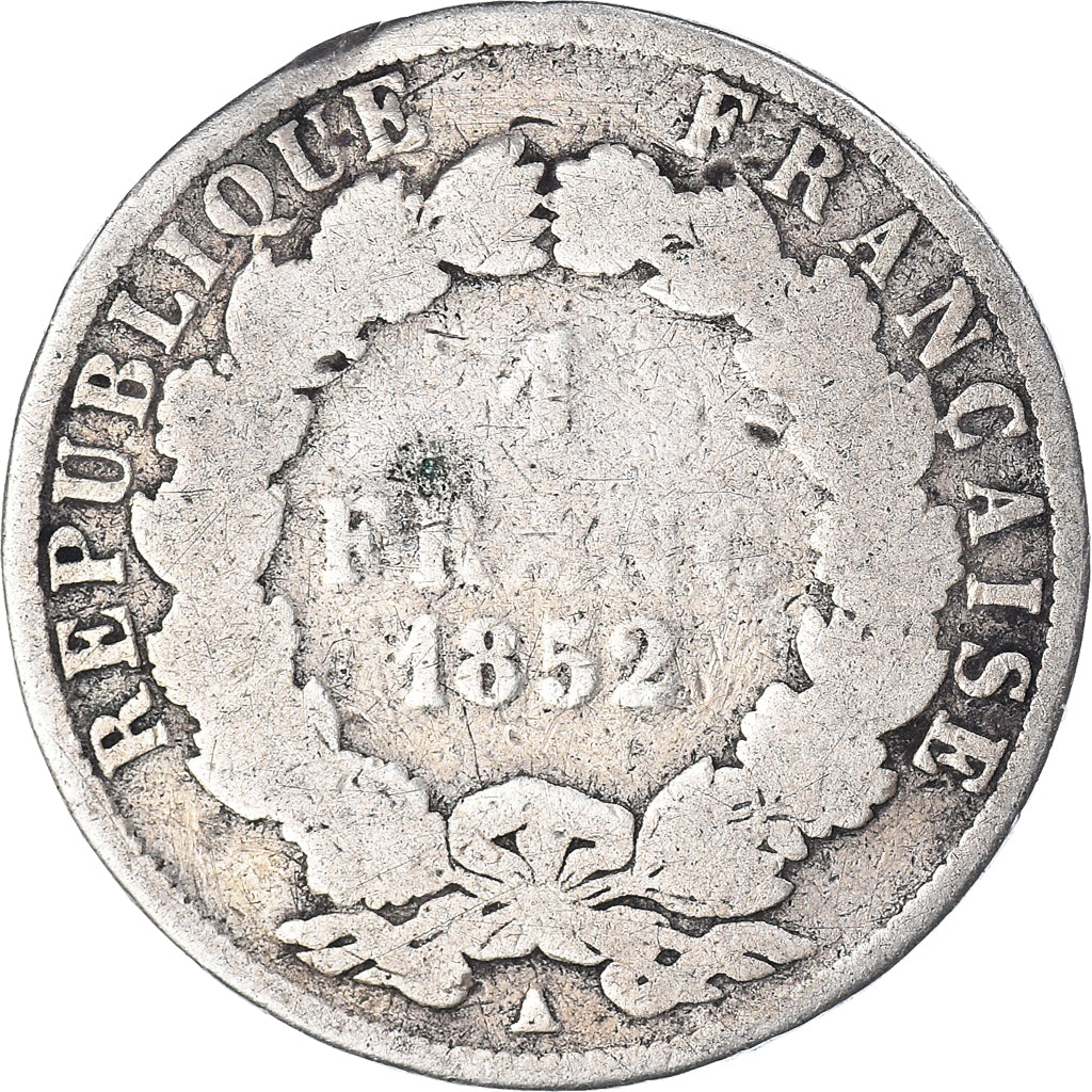 Moeda, França, Napoleon III, Napoléon III, Franc, 1852, Paris, F(12-15)