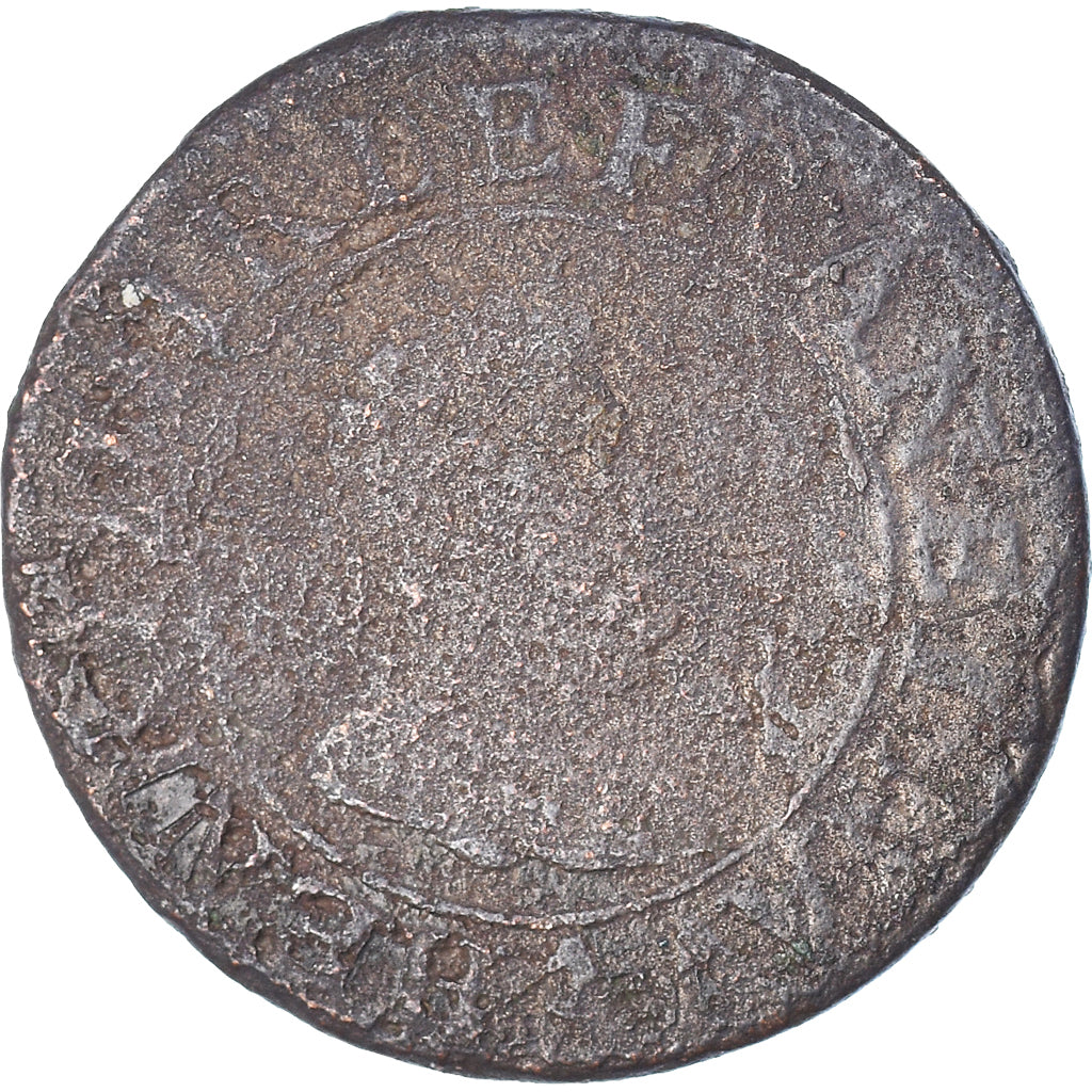 Coin, France, Henri IV ?, Double Tournois, G(4-6), Copper