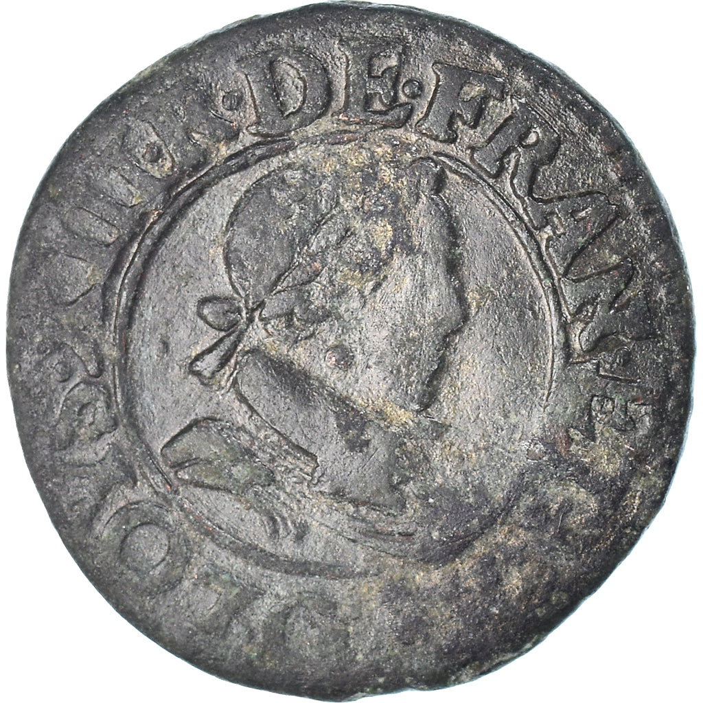 Munten, Frankrijk, Louis XIII, Double tournois, buste enfantin, Double Tournois