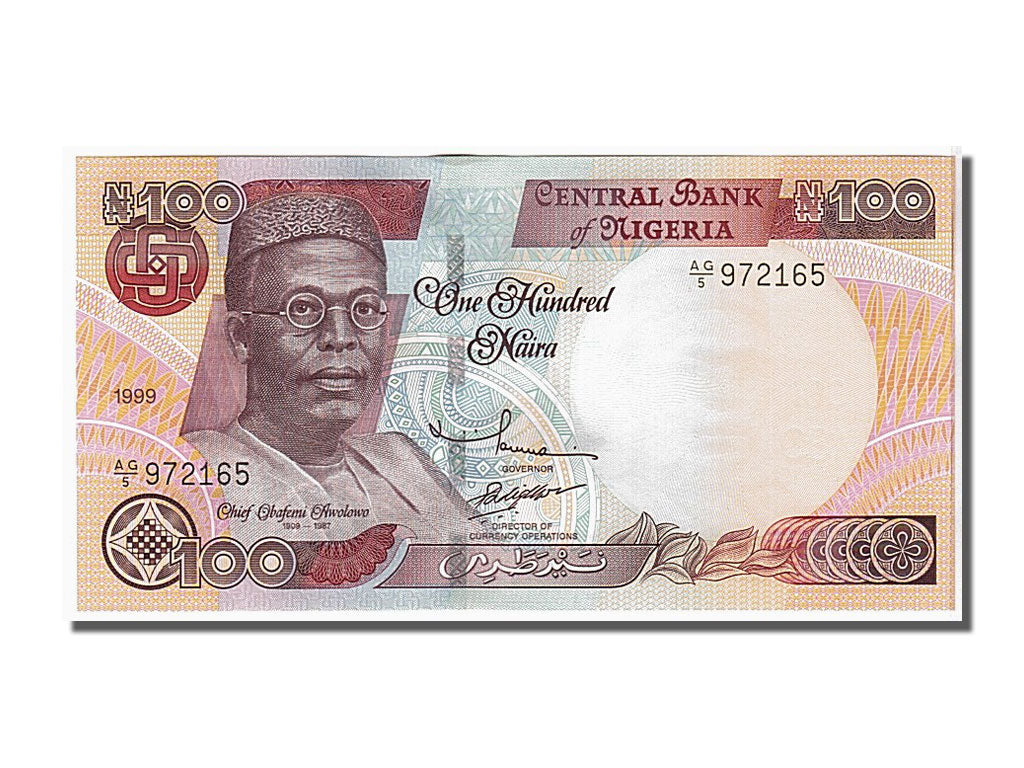 Banknote, Nigeria, 100 Naira, 1999, KM:28b, UNC(65-70)