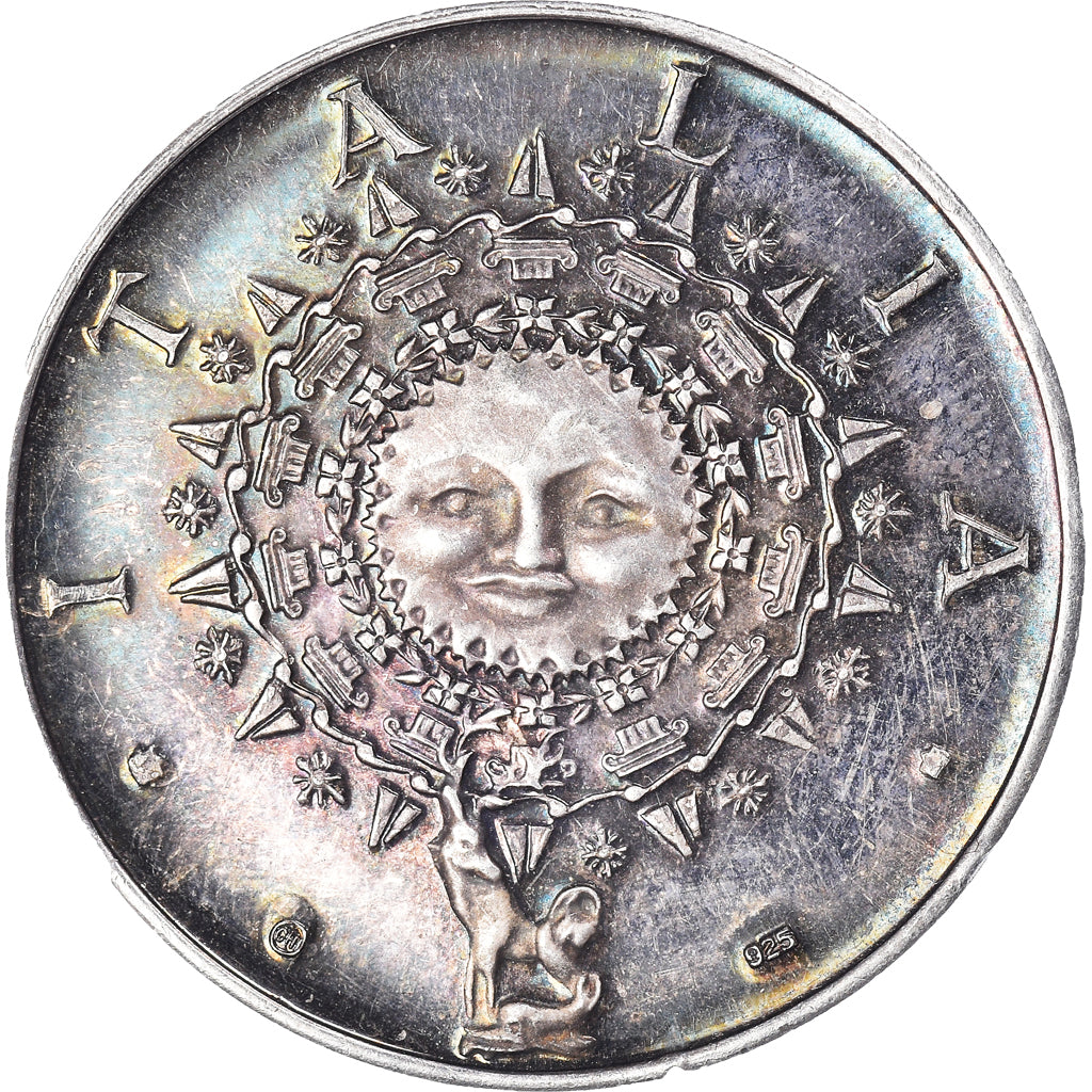 Italien, 1 marengo, Undated (1971), Taormina, VZ, Silber