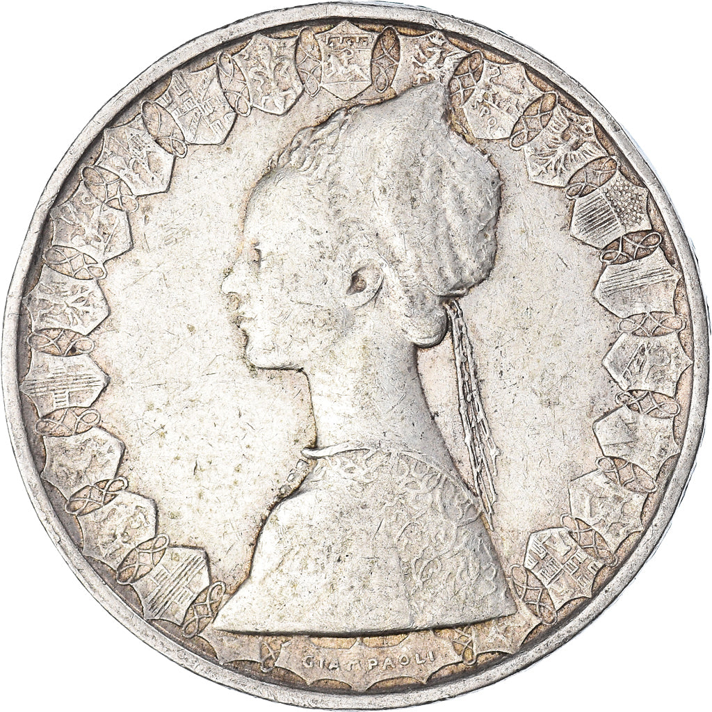 Coin, Italy, 500 Lire, 1959, Rome, EF(40-45), Silver, KM:98