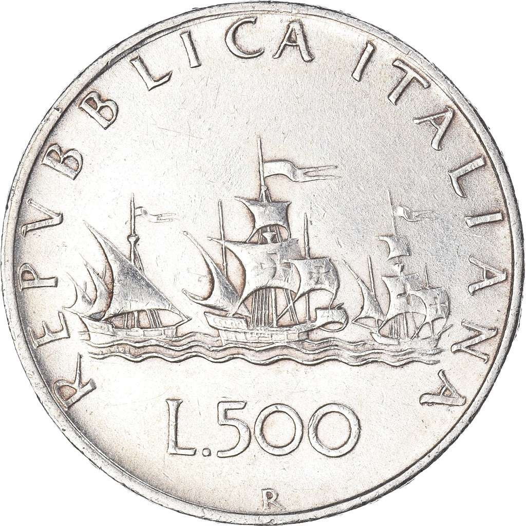 Coin, Italy, 500 Lire, 1960, Rome, EF(40-45), Silver, KM:98