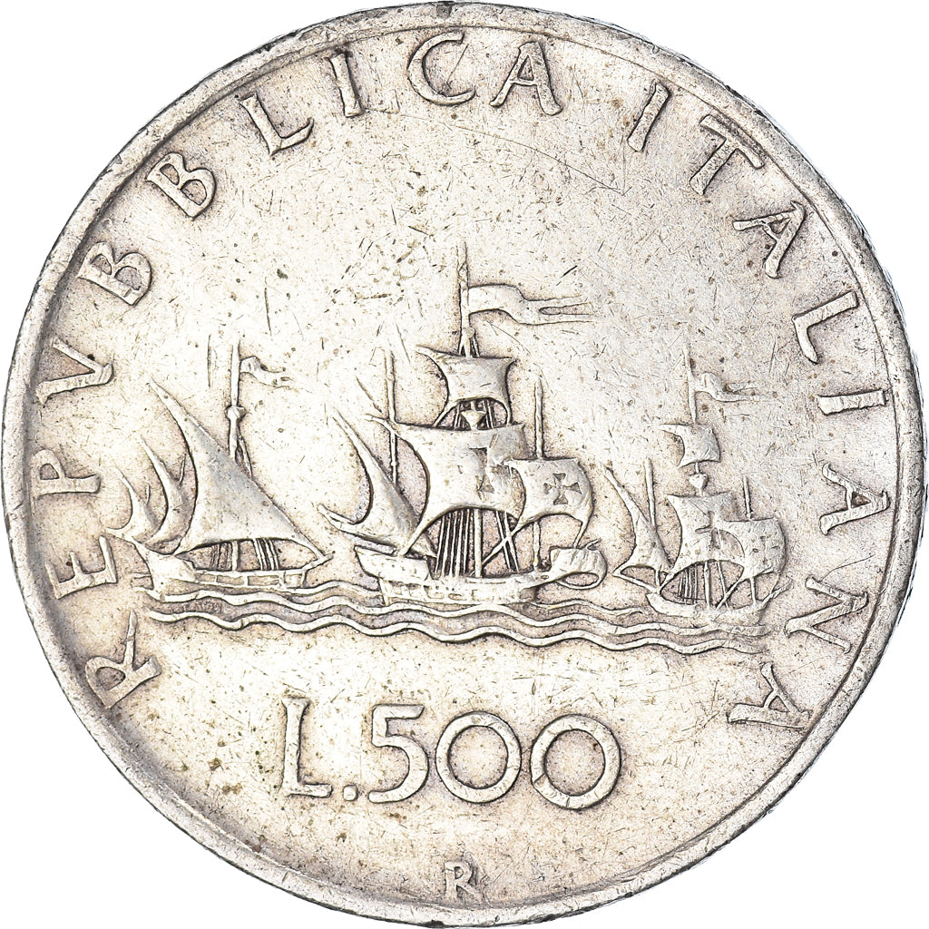 Coin, Italy, 500 Lire, 1960, Rome, EF(40-45), Silver, KM:98