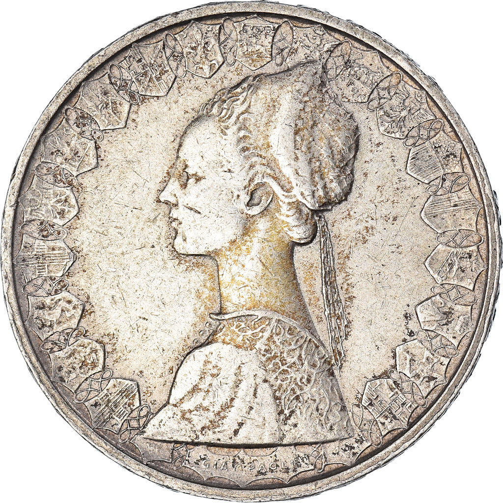 Coin, Italy, 500 Lire, 1964, Rome, EF(40-45), Silver, KM:98