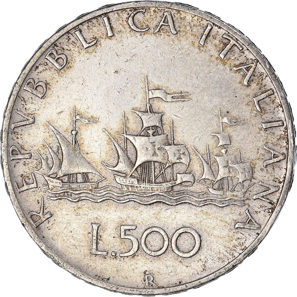 Coin, Italy, 500 Lire, 1964, Rome, EF(40-45), Silver, KM:98