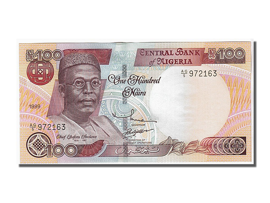 Banknote, Nigeria, 100 Naira, 1999, KM:28b, UNC(65-70)