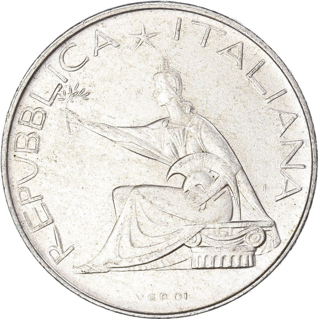 Coin, Italy, 500 Lire, 1961, Rome, AU(50-53), Silver, KM:99