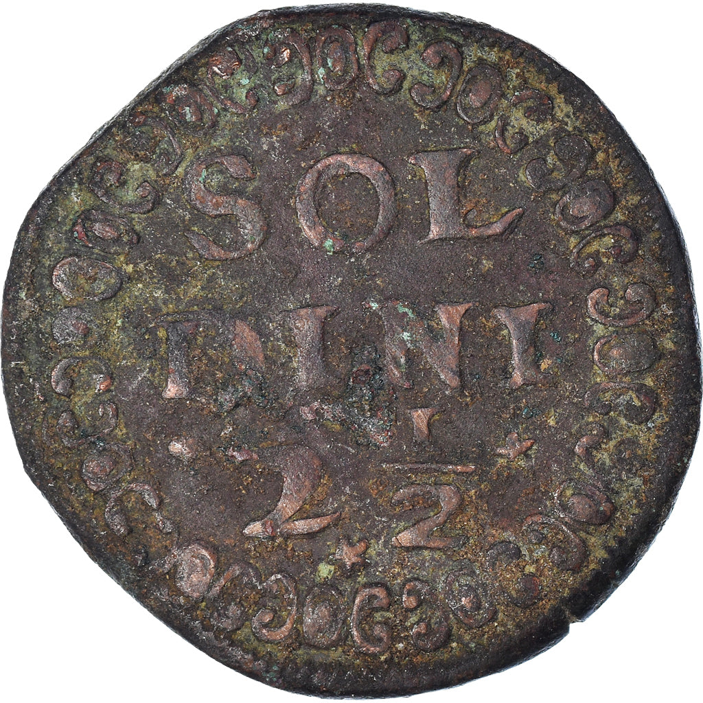 Monnaie, États italiens, VENICE-CRETE, 10 Tornesi, 2-1/2 Soldini, (1615), TB+