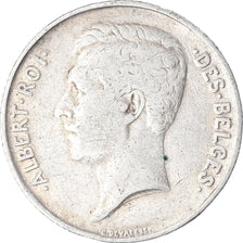 Moneda, Bélgica, Franc, 1911, Brussels, BC+, Plata, KM:72