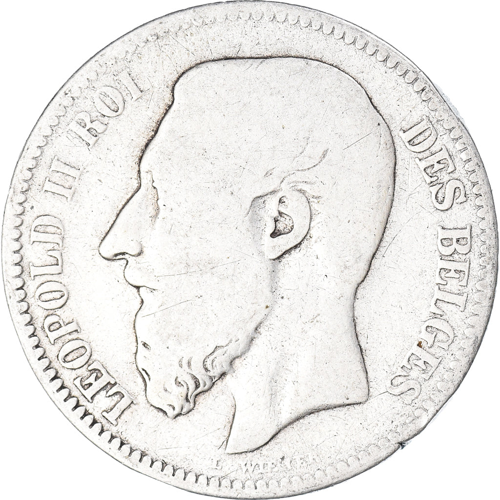 Münze, Belgien, Leopold II, 2 Francs, 2 Frank, 1867, Brussels, SGE+, Silber