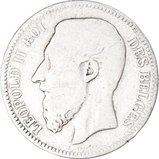 Münze, Belgien, Leopold II, 2 Francs, 2 Frank, 1867, Brussels, SGE+, Silber