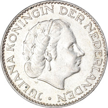 Moneda, Países Bajos, Juliana, Gulden, 1956, Utrecht, MBC+, Plata, KM:184
