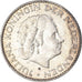 Coin, Netherlands, Juliana, Gulden, 1957, Utrecht, AU(50-53), Silver, KM:184