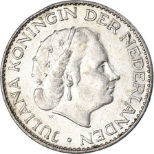 Coin, Netherlands, Juliana, Gulden, 1965, Utrecht, AU(50-53), Silver, KM:184