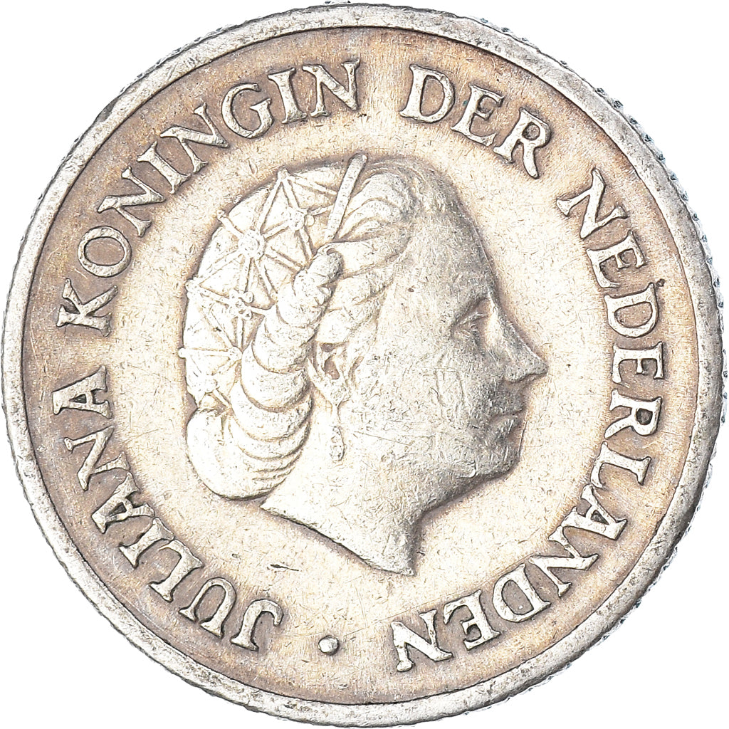 Coin, Netherlands Antilles, Juliana, 1/4 Gulden, 1954, Utrecht, EF(40-45)