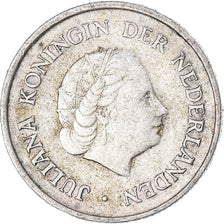Munten, Nederlandse Antillen, Juliana, 1/4 Gulden, 1965, Utrecht, ZF, Zilver
