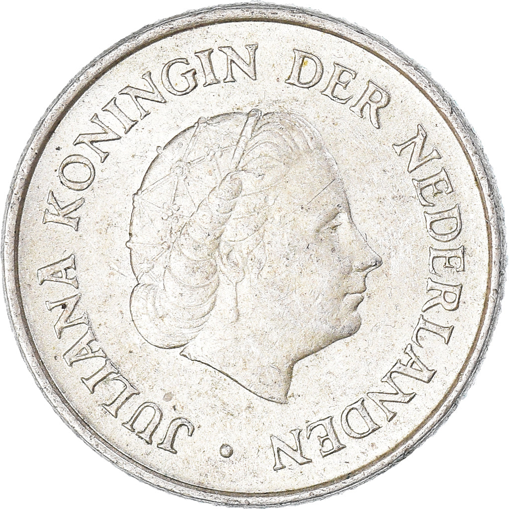 Coin, Netherlands Antilles, Juliana, 1/4 Gulden, 1970, Utrecht, AU(50-53)