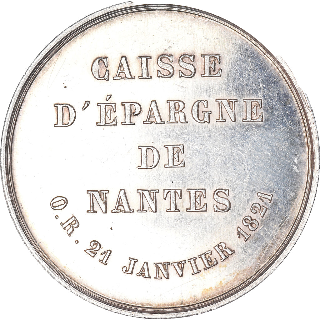 France, Token, Caisse d'Epargne de Nantes, AU(55-58), Silver
