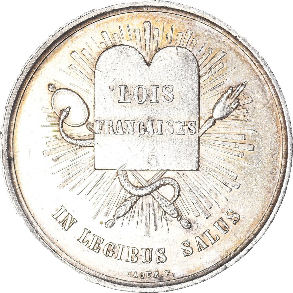 France, Jeton, Chambre des Avoués de Versailles, Caqué, TTB+, Argent