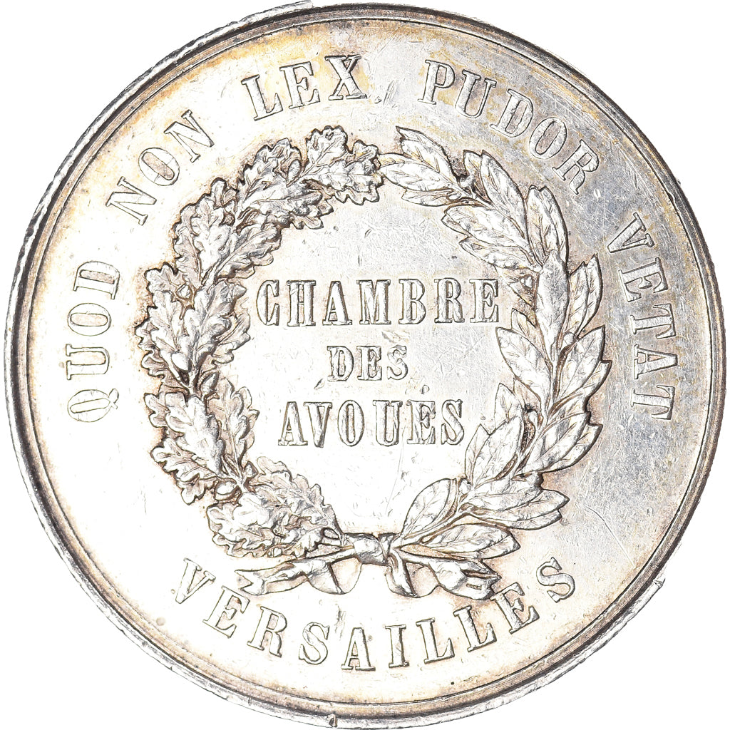 France, Jeton, Chambre des Avoués de Versailles, Caqué, TTB+, Argent