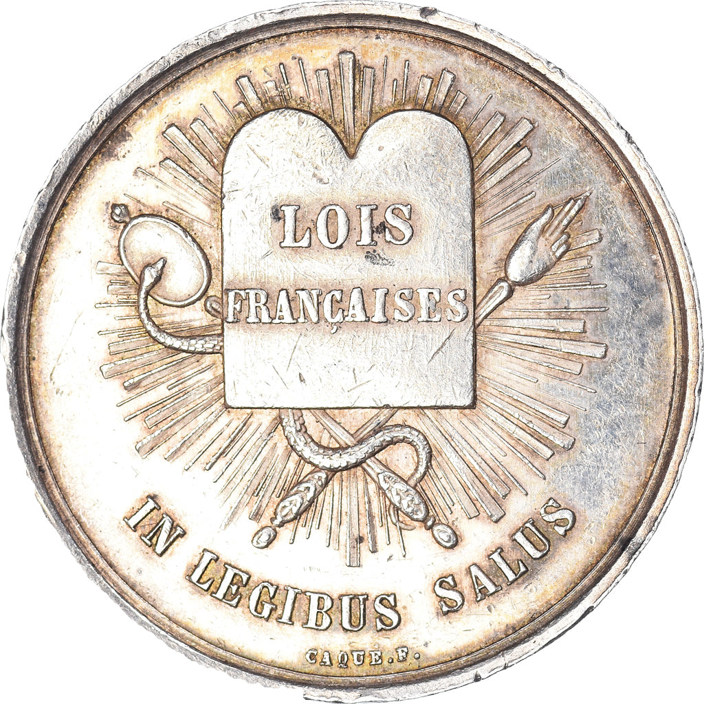 France, Jeton, Chambre des Avoués de Versailles, Caqué, TTB+, Argent